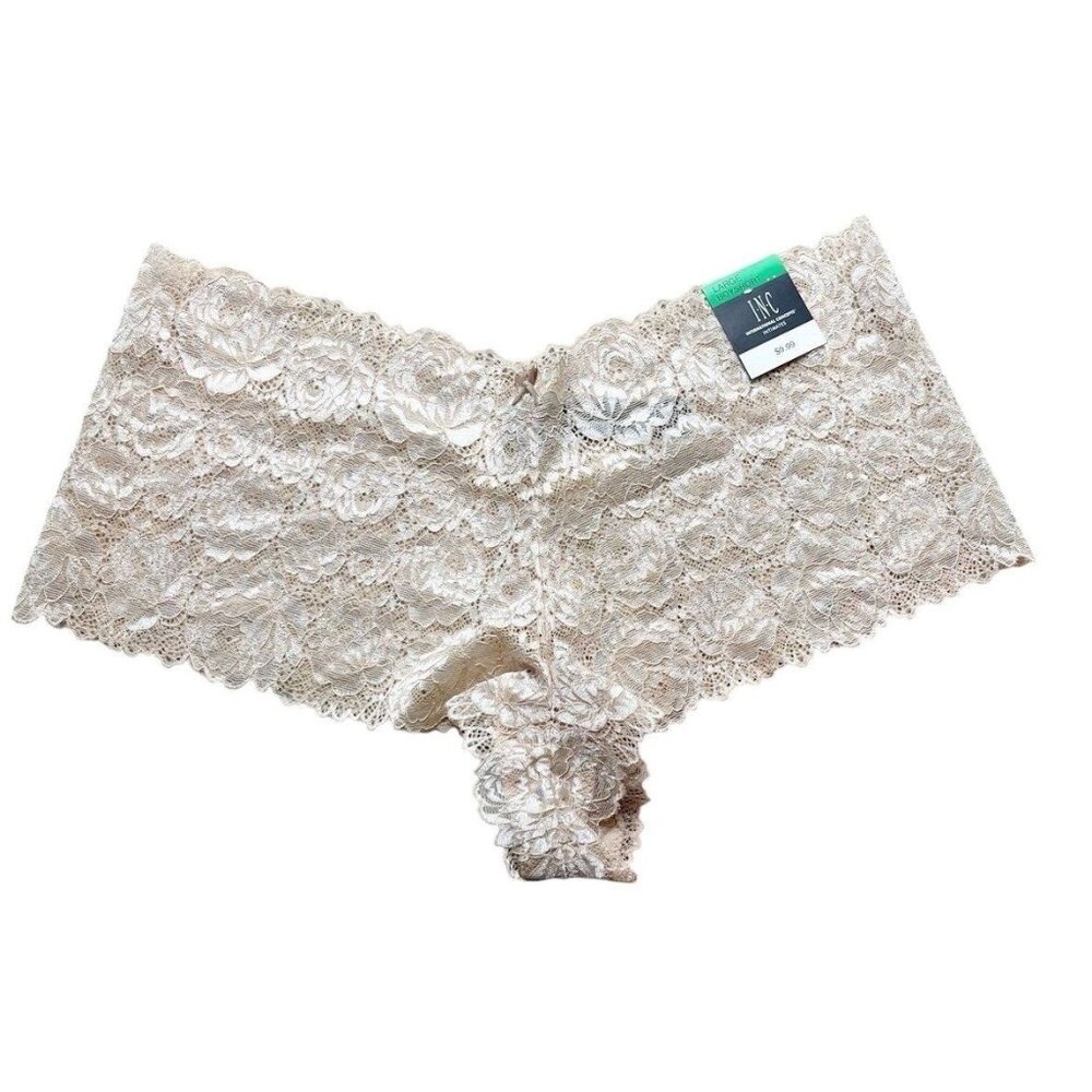 International Concepts Women's Large Lace Frappe Boyshorts